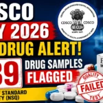 CDSCO July 2026 NSQ Drug Alert showing 239 drug samples flagged