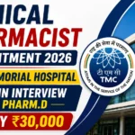 Clinical Pharmacist Recruitment 2026 Tata Memorial Hospital Walk-in Interview for Pharm.D Candidates