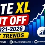 GATE XL Cut Off 2021–2026 IIT trends showing past year cut-off trends and college-wise range.