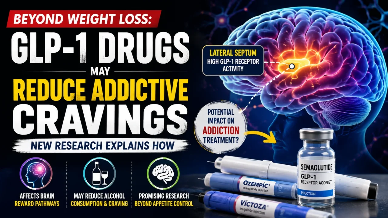 GLP-1 drugs and addictive cravings brain reward pathway