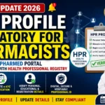 HPR profile mandatory for pharmacists 2026 PCI update DIGI-PHARMed HPR integration