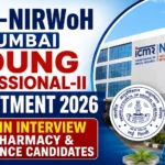 ICMR-NIRWoH Mumbai Young Professional-II Recruitment 2026 walk-in interview thumbnail for Pharmacy and Life Science candidates.