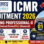 ICMR Young Professional Recruitment 2026