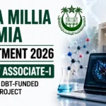 Jamia Millia Islamia Recruitment 2026 Project Associate-I DBT Funded Research Project