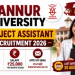Kannur University Project Assistant Recruitment 2026 with ₹25,000 salary