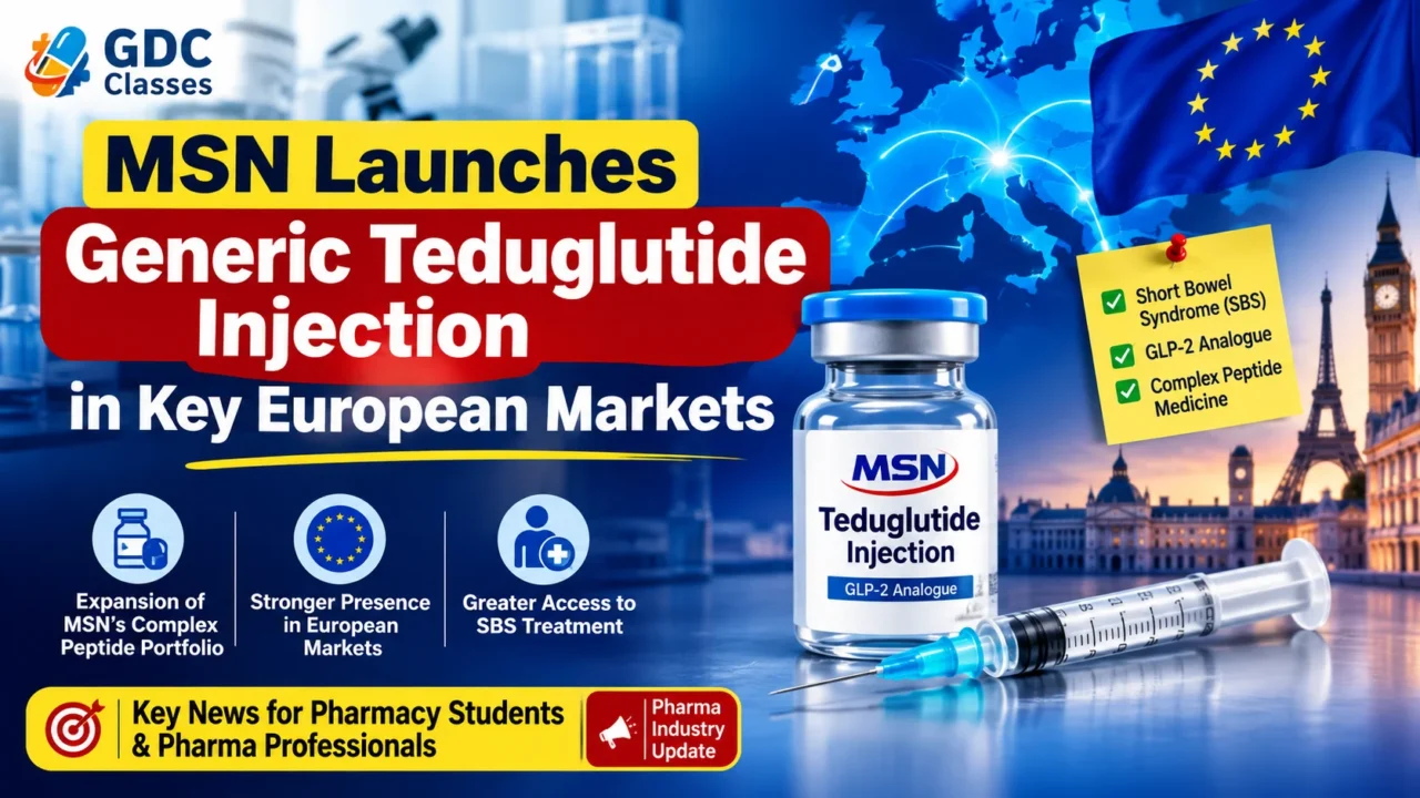 MSN Teduglutide Injection generic launch in European markets