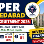 NIPER Ahmedabad JRF Recruitment 2026 Notification