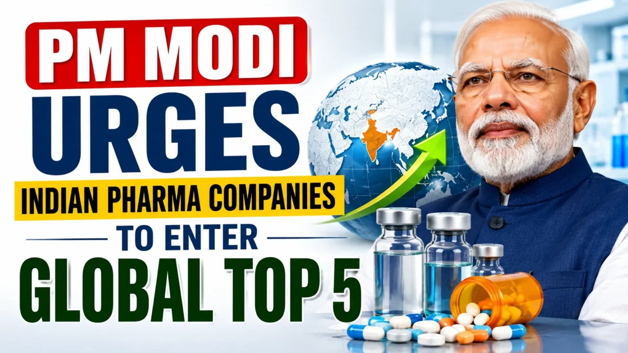 PM Modi urges Indian pharma companies to enter global top 5