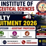 Adina Institute of Pharmaceutical Sciences Faculty Recruitment 2026 for Assistant Professor and Associate Professor posts
