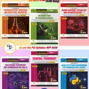 B.PHARM 1ST SEMESTER TEXTBOOK COMBO | 6 BOOKS SET | NEW PCI SYLLABUS | NEP 2020