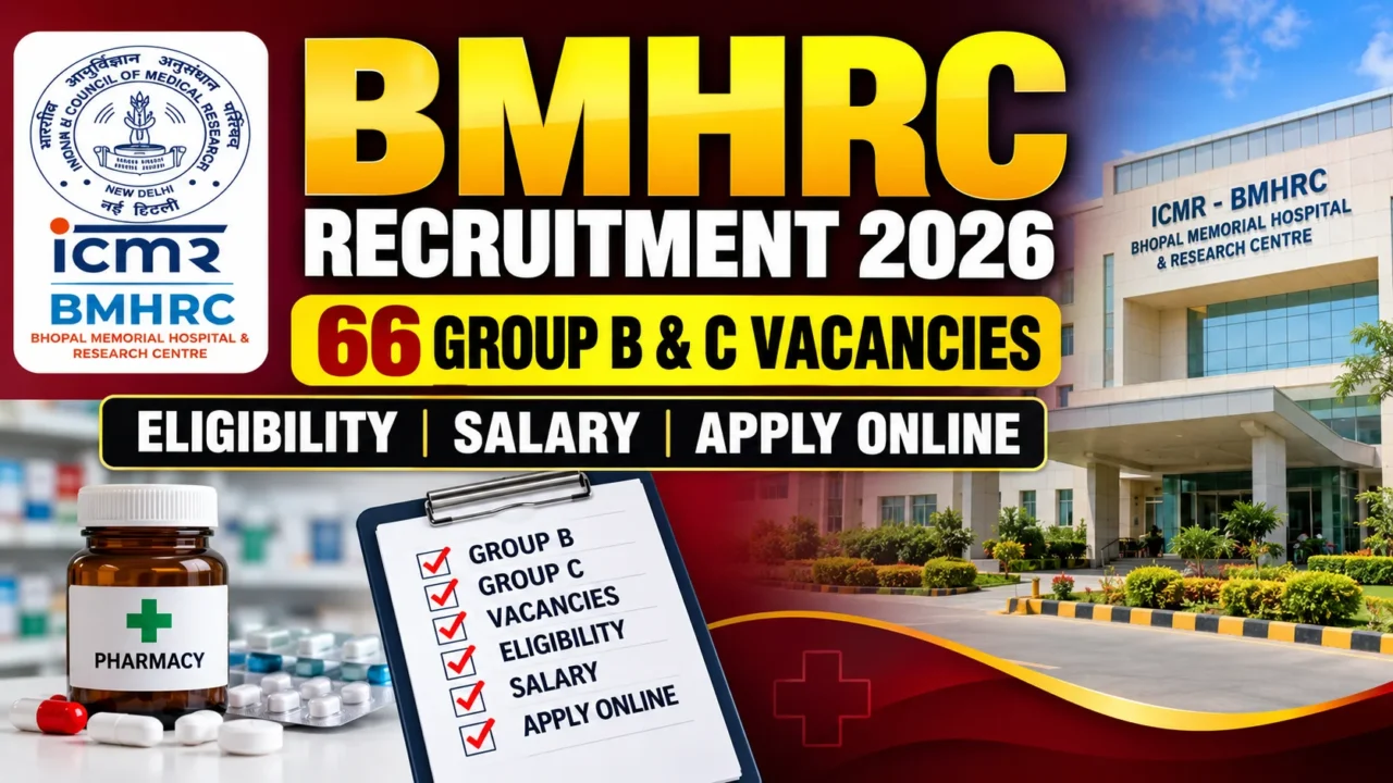 BMHRC Recruitment 2026 – 66 Group B & C Vacancies, Eligibility, Salary and Apply Online