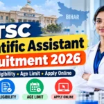 BTSC Scientific Assistant Recruitment 2026 thumbnail showing vacancy, eligibility, age limit and apply online details