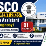 CDSCO Recruitment 2026 Research Assistant Pharmacognosy Vacancy at Central Drugs Laboratory Kolkata