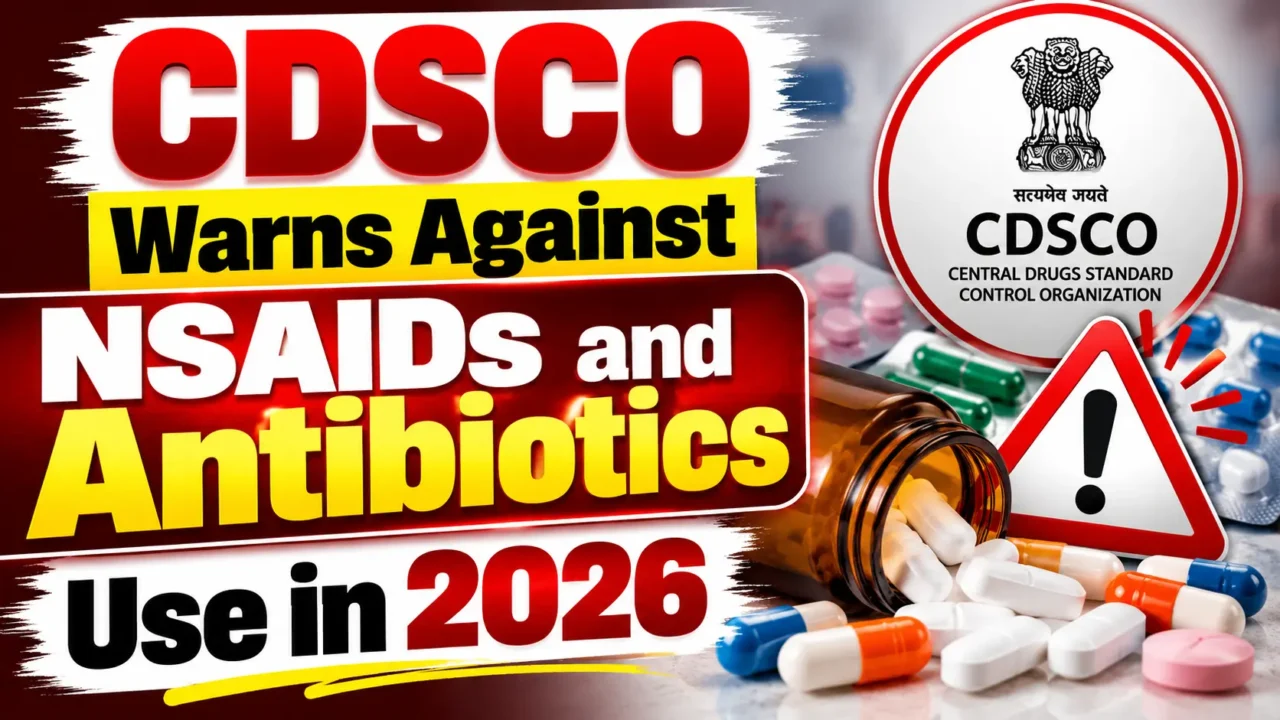 CDSCO warns against NSAIDs and antibiotics use in 2026