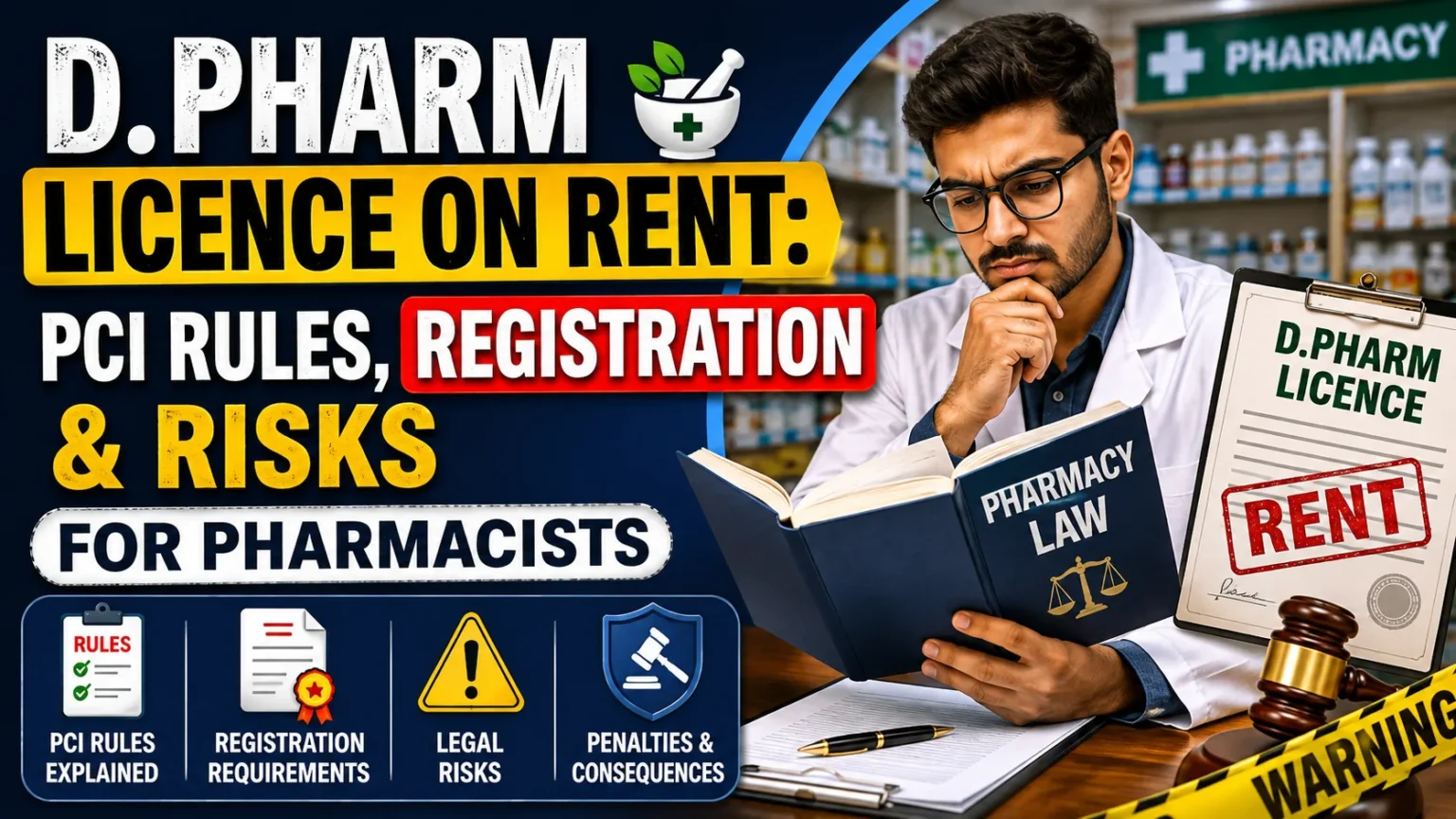 D.Pharm Licence on Rent PCI Rules Registration and Legal Risks for Pharmacists