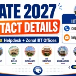 GATE 2027 zonal coordinating institutes contact details and helpline numbers