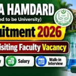 Jamia Hamdard Recruitment 2026 Guest Visiting Faculty Vacancy in Biotechnology