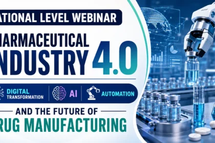 National Level Webinar on Pharmaceutical Industry 4.0 featuring digital transformation, AI, automation, and the future of drug manufacturing
