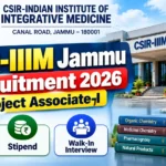 CSIR-IIIM Jammu Recruitment 2026 Project Associate-I thumbnail with eligibility, stipend and walk-in interview details