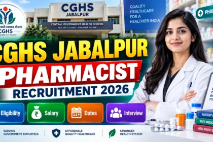 CGHS Jabalpur Pharmacist Recruitment 2026 – Eligibility, Salary, Dates and Interview