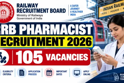 RRB Pharmacist Recruitment 2026 with 105 vacancies