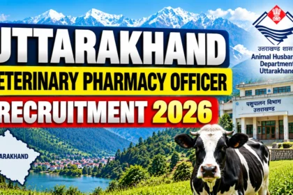 Uttarakhand Veterinary Pharmacy Officer Recruitment 2026 for 28 vacancies
