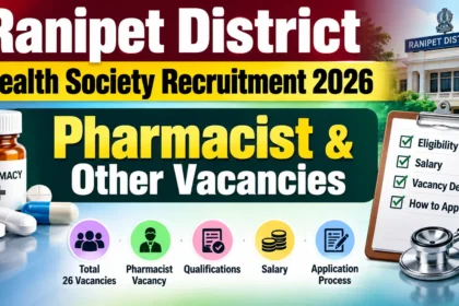Ranipet District Health Society Recruitment 2026 – Pharmacist & Other Vacancies