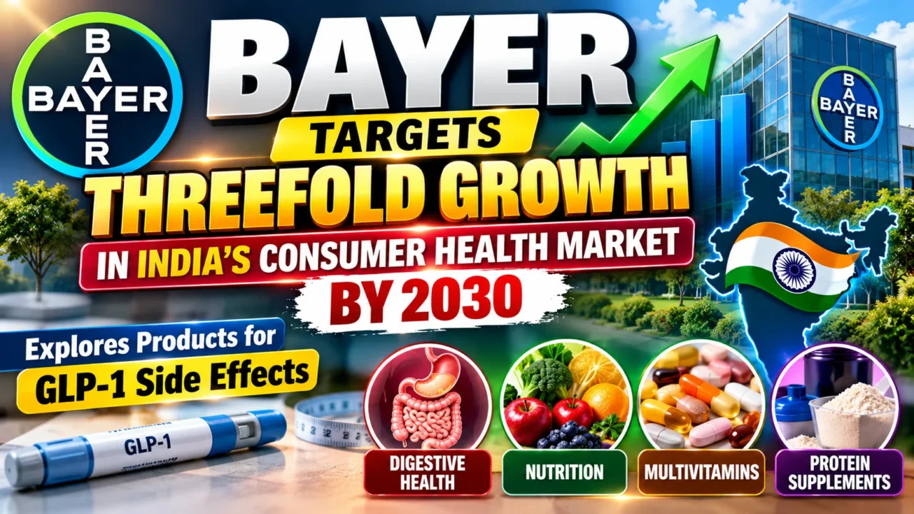 Bayer targets threefold growth in India’s consumer health market by 2030 and explores products for GLP-1 side effects.