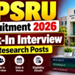 DPSRU Recruitment 2026 | Walk-In Interview for Research Posts | Eligibility & Details