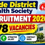 Erode District Health Society Recruitment 2026 poster featuring 78 vacancies.