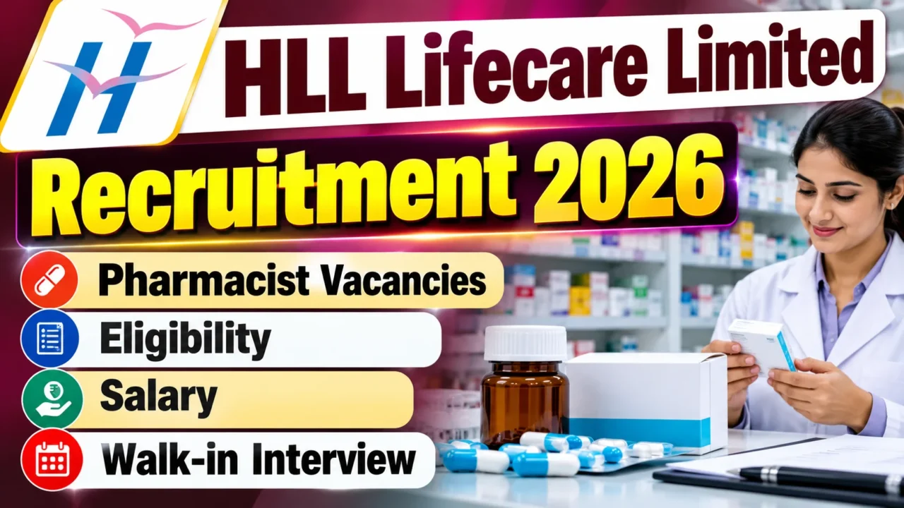 HLL Lifecare Limited Recruitment 2026 Pharmacist Vacancies and Walk-in Interview