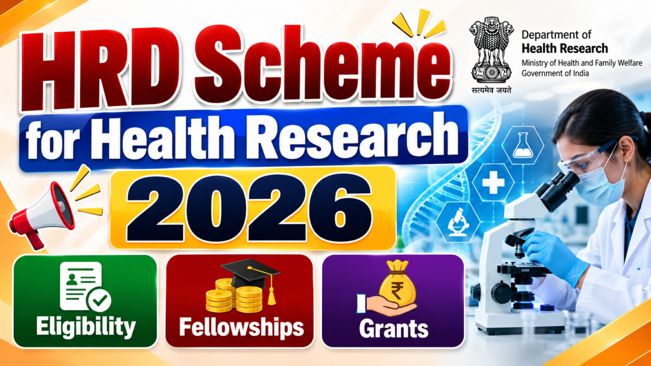 HRD Scheme for Health Research 2026 – Eligibility, Fellowships and Grants