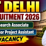 IIT Delhi Recruitment 2026 – Research Associate & Junior Project Assistant Vacancy