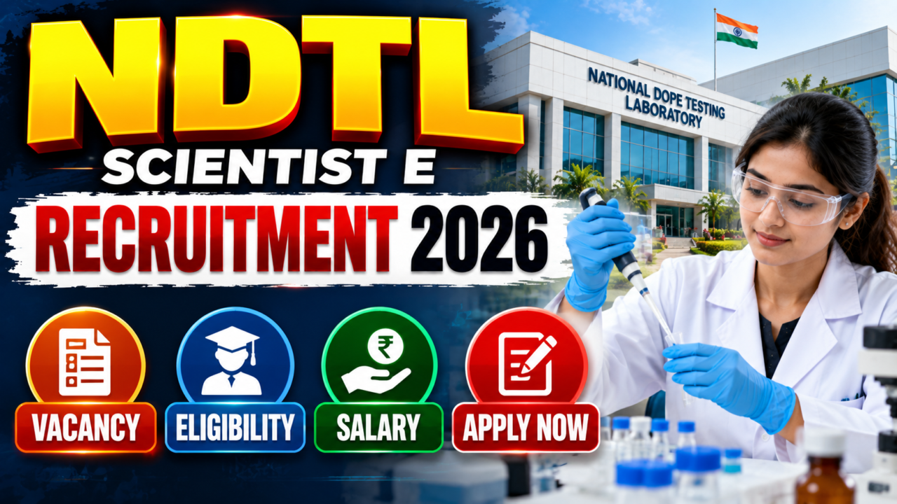 NDTL Scientist E Recruitment 2026 vacancy, eligibility, salary and apply now