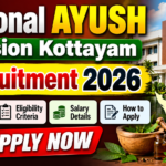 Alternative Text: National AYUSH Mission Kottayam Recruitment 2026